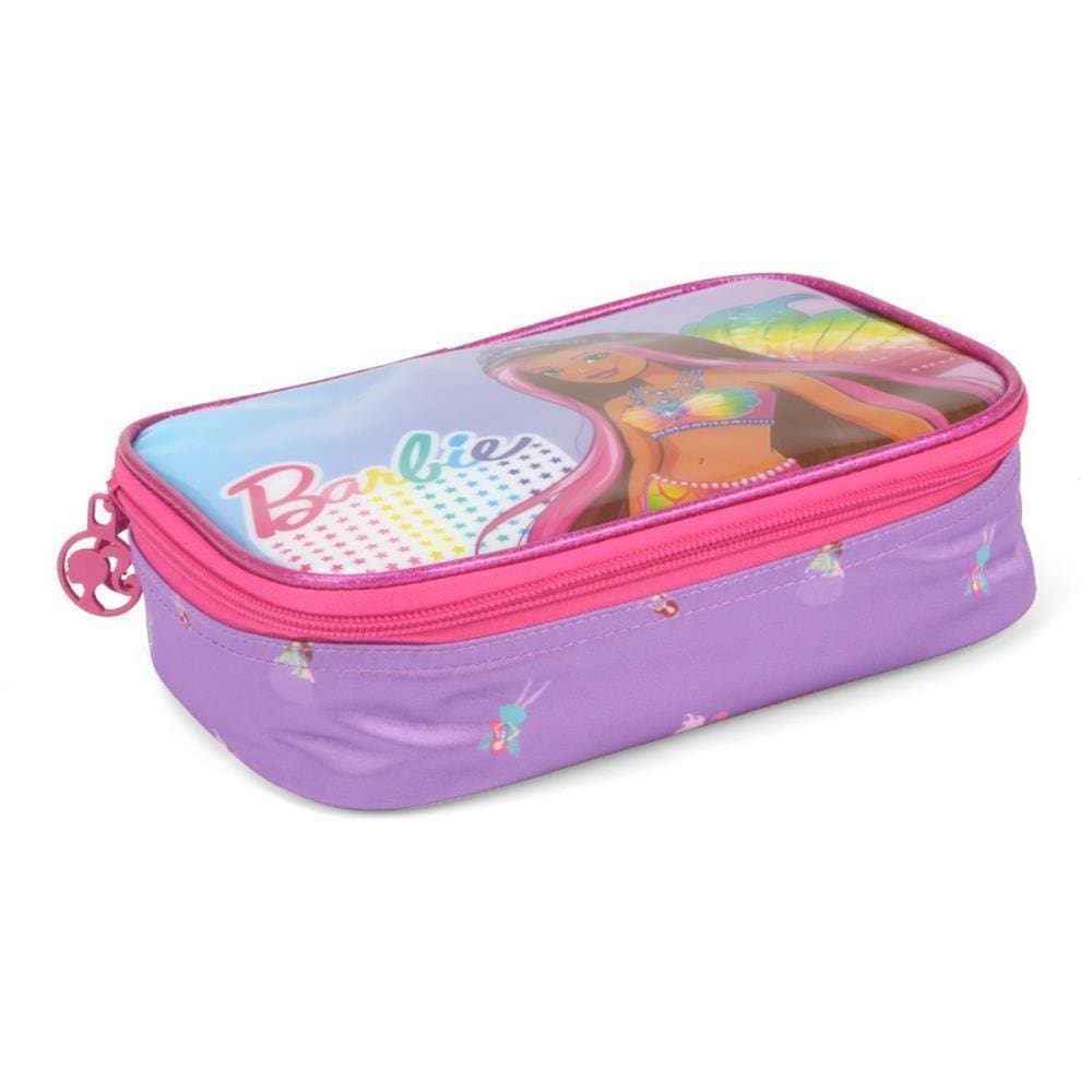 Estojo Tecido Barbie Gd 1Ziper Vl 6931759218368