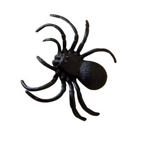 Aranha de Borracha Tarântula Enfeite Halloween -Preta