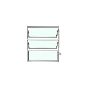 Vitro Basculante Branco 60 X 40 Vidro Liso