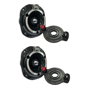 Kit 2 Super Tweeter Eros Eta 44 Preto 300w + 2 Reparo Eta44