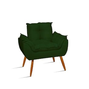 Cadeira Poltrona Decorativa Para Recepção Sala Quarto Cor:verde