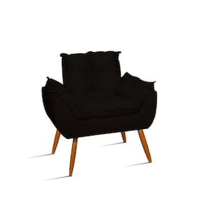 Poltrona Cadeira Decorativa Para Sala De Estar – Jl Decor Cor:preto