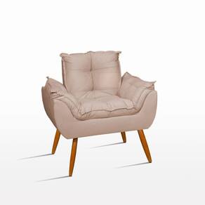 Poltrona Decoraçao Sala Recepçao Clinica Escritório Jl Decor Cor:bege