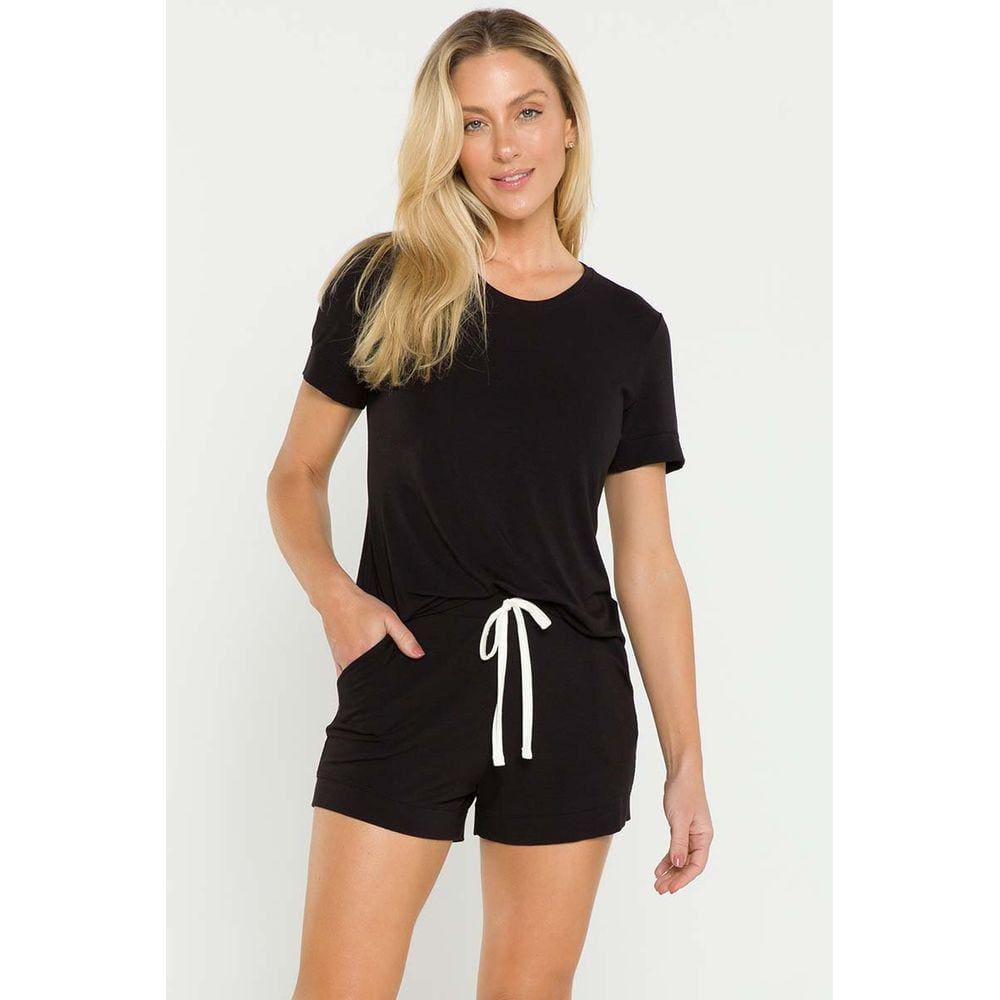 Pijama Feminino Curto com Shorts com Bolso