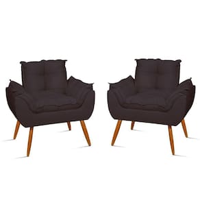 Kit 2 Cadeiras Poltronas Para Sala Quarto - Jl Decor Cor:cinza