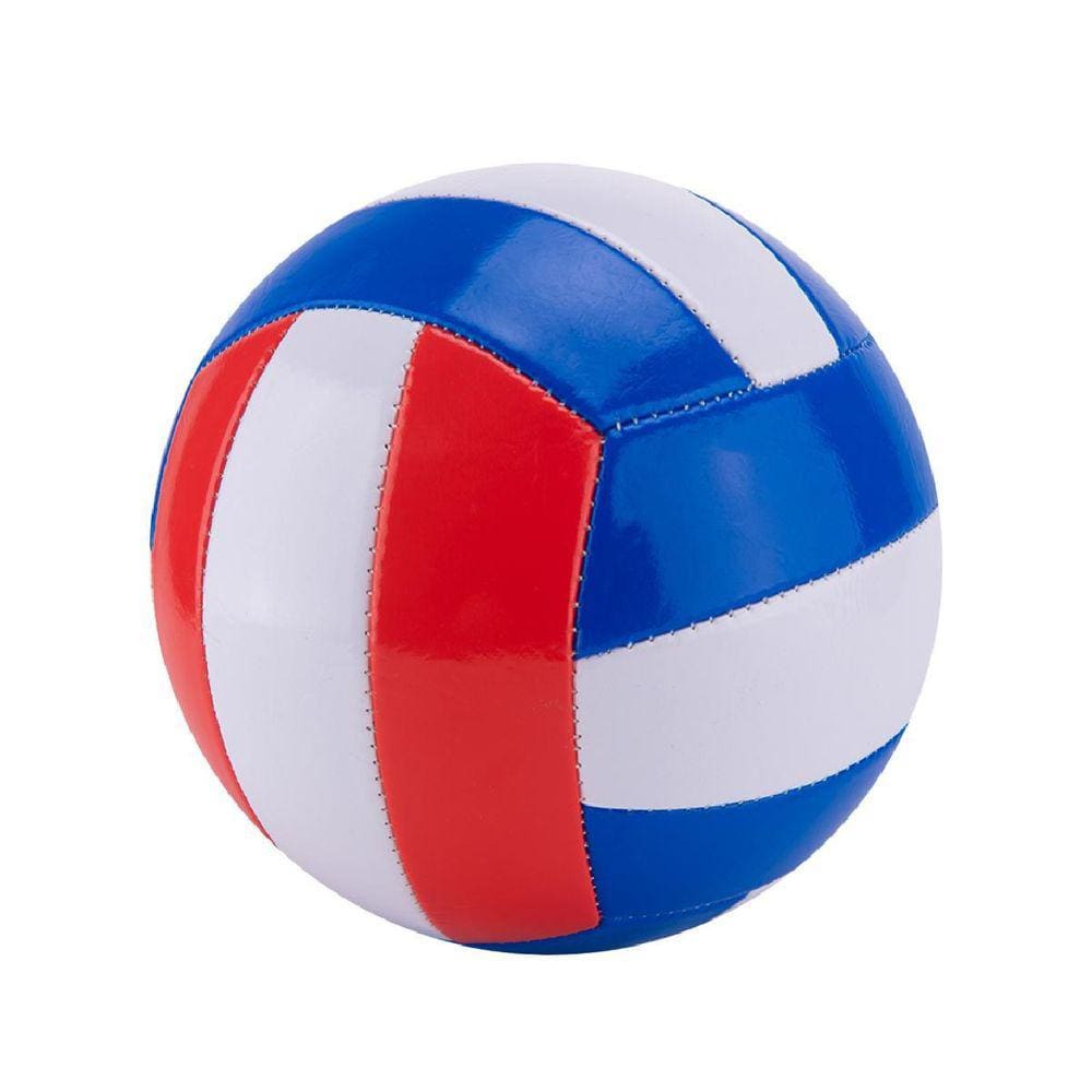 Bola Vôlei Praia N.5 - Couro Artificial - Azul/Vermelho