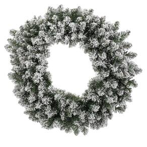 Guirlanda Nevada 140 Hastes Verde Branco 45cm 1un 1006413