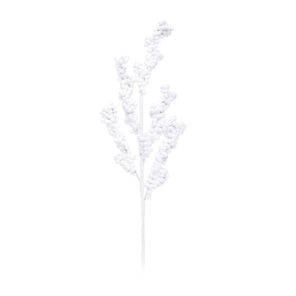 Galho Natalino Branco C/Frutas 1Un 80X16X6Cm 1024839