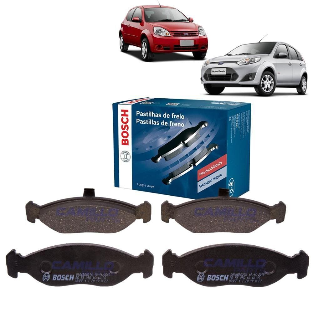 Pastilha De Freio Dianteira Bosch Ford Fiesta Ka 1.0 1.3