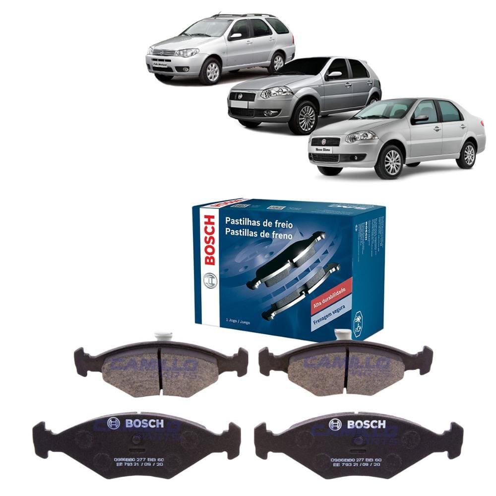 Pastilha De freio Dianteira Bosch Fiat Palio Siena 1996-2012
