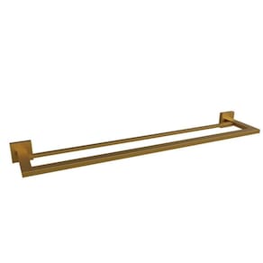 Porta Toalha Duplo Eterna - Inox Gold Matte - 60cm