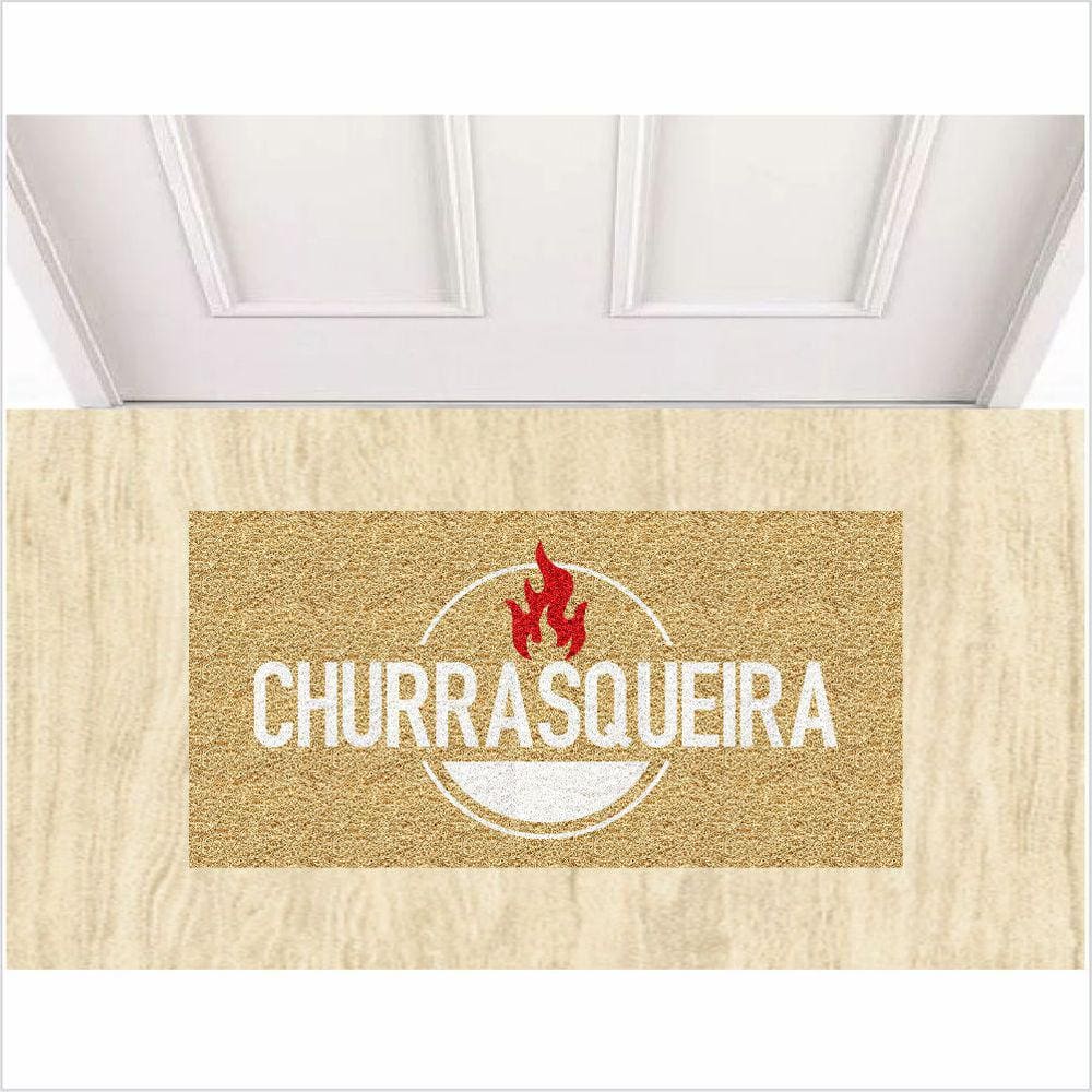 Tapete Para Churrasqueira Capacho Vinil.