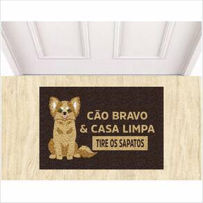 Tapete Capacho Para Porta Cão Bravo, Tapetes Para Sala Quarto Banheiro.