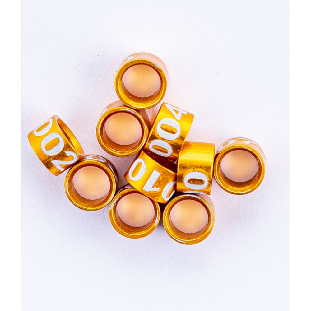 Anilhas Fechadas de Alumínio 3.0mm Numeradas - Pact c/ 20und