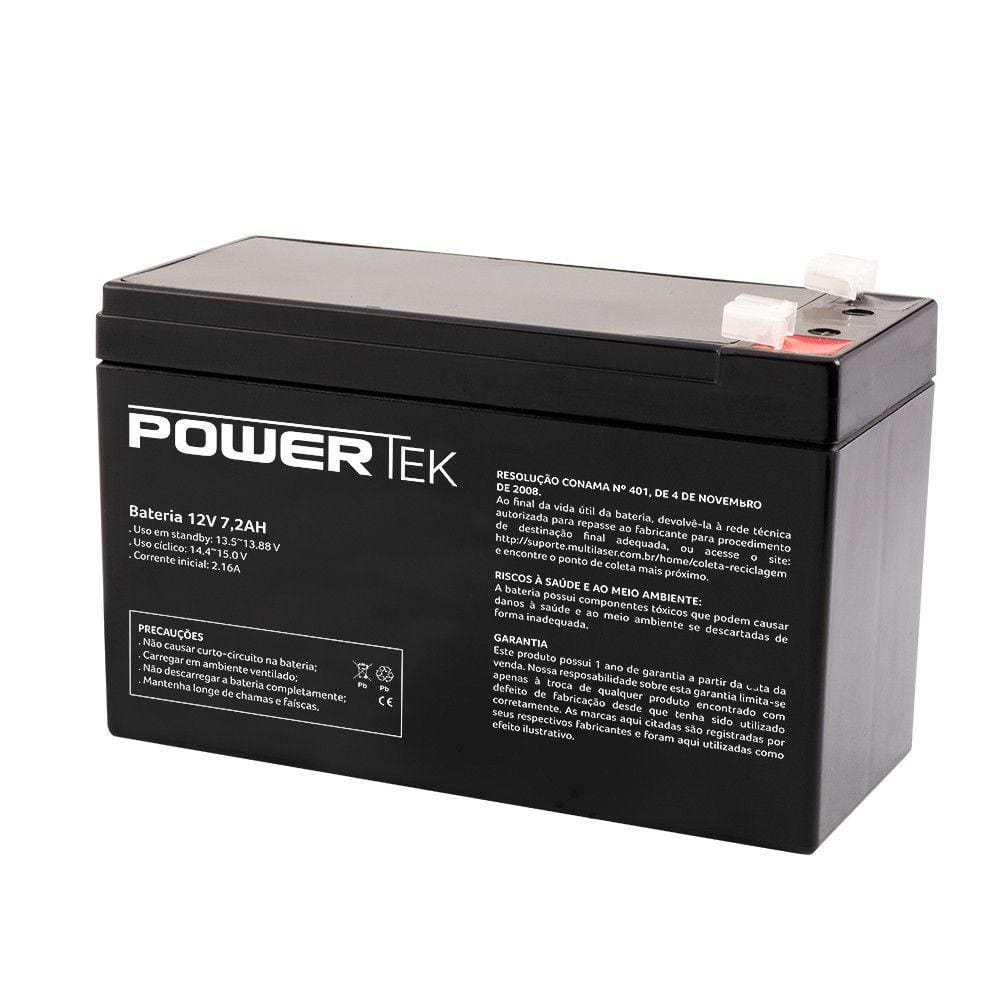 Bateria 12V 7,2AH Powertek - EN014