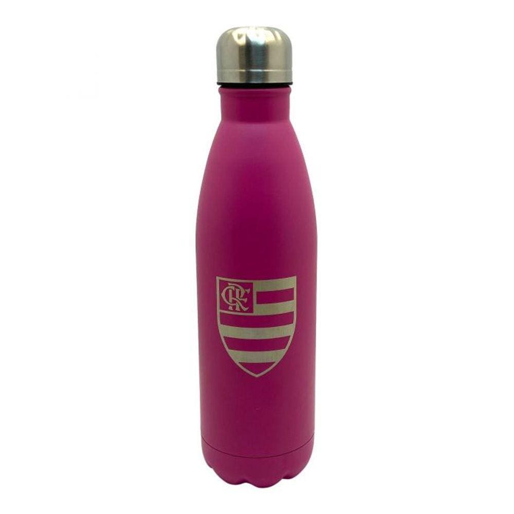 Garrafa Cantil Inox Flamengo Rosa 750 ML