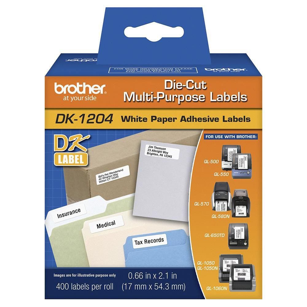 Etiqueta Brother 17mm DK-1204