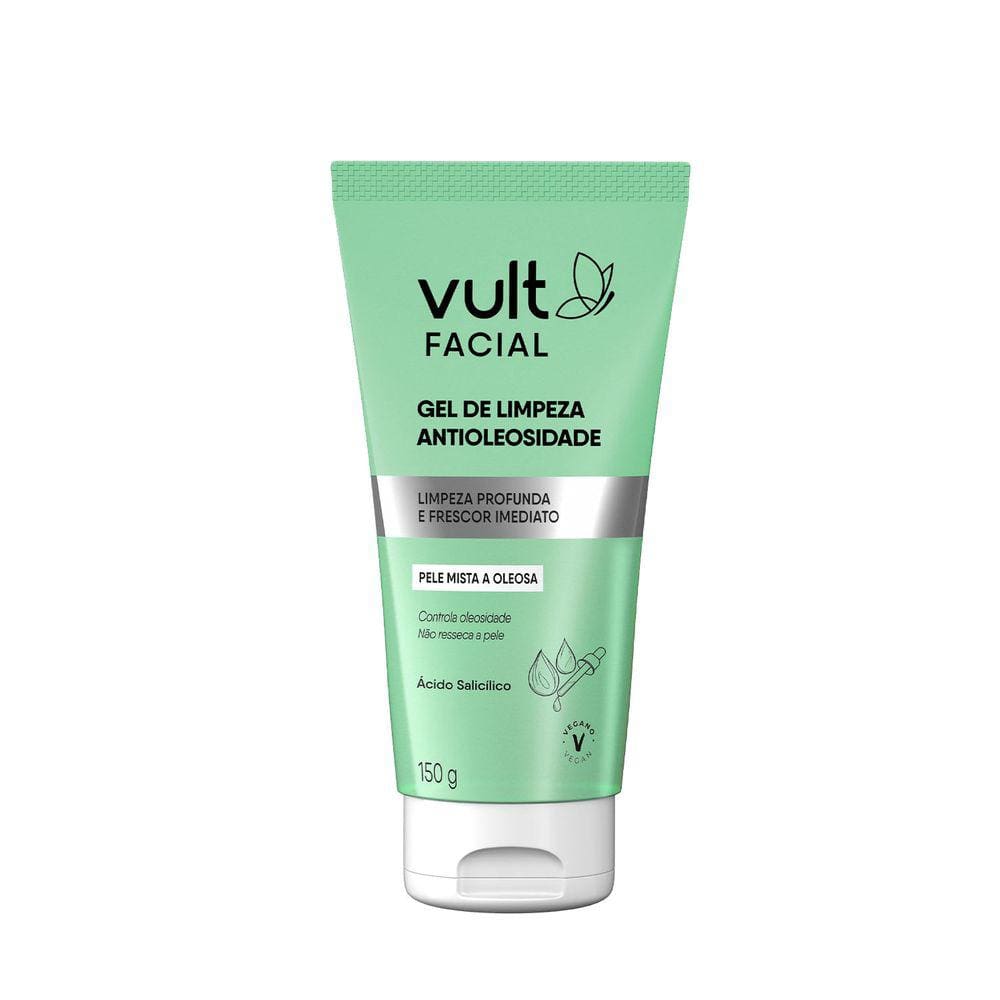 Vult Facial - Gel de Limpeza Antioleosidade Facial 150g