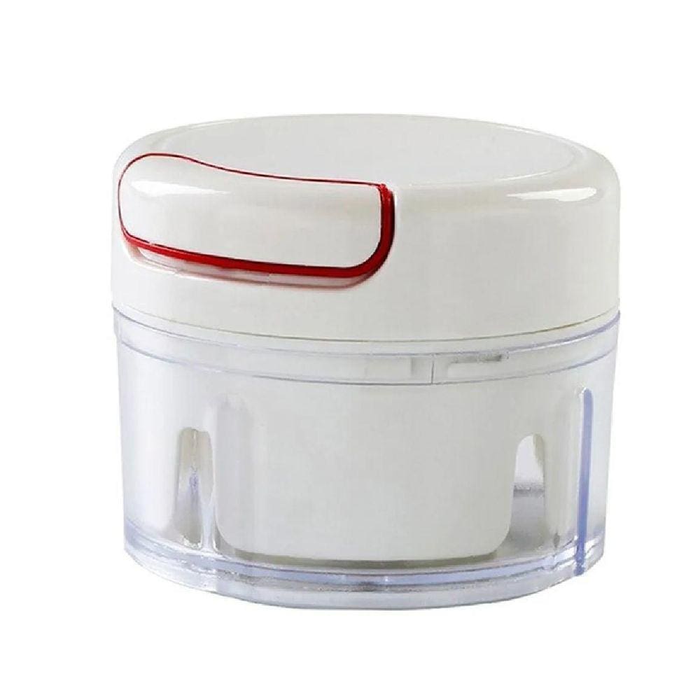 Mini Multiprocessador Triturador Manual 2 Lâminas Inox Alho