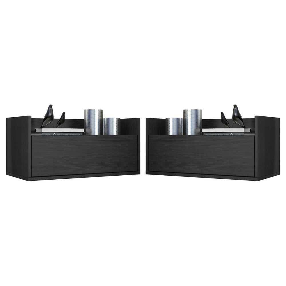 Kit com 2 Mesas de Cabeceira 60cm Suspensa Multimóveis V3632