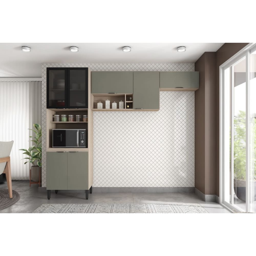 Composição Firenze 07 Demóbile FI0007 Avena/Menta - LBMSHOP