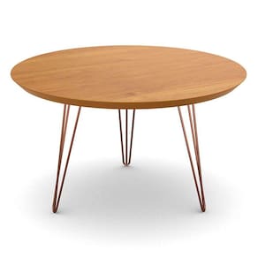 mesa de centro evolution cinamomo e cobre 67 cm