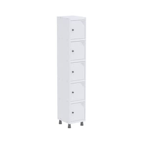 Armario Roupeiro 5 Portas Aço GRP 501/5 Branco
