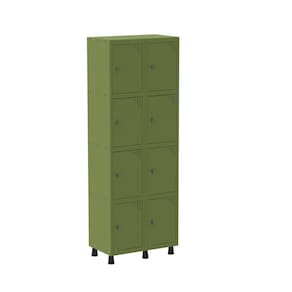 Armário Roupeiro 8 Portas Aço GRP 502/8 Verde Miró
