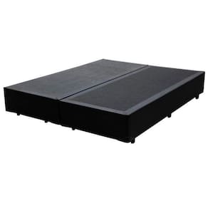 Base Box Queen Bipartido Sintético Preto - 30x158x198