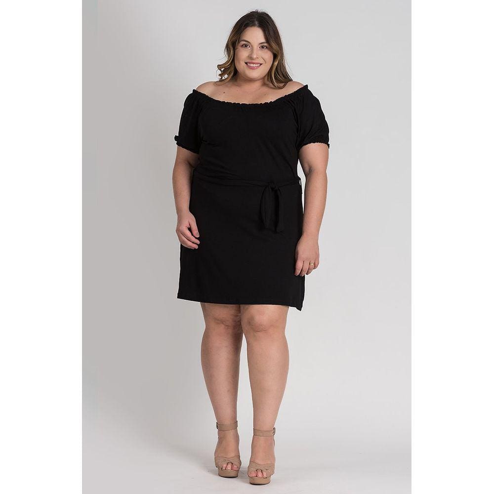 Vestido Feminino Ciganinha Plus Size Visco Amarração - Serena
