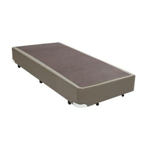 Base Box Solteiro Sintético Bege - 30x88x188