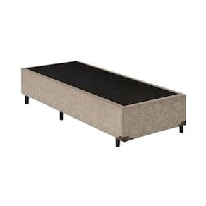 Base Box Solteiro Suede Bege - 30x78x188