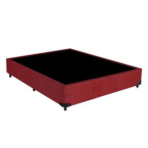 Base Box Solteirão Suede Vinho - 30x128x188