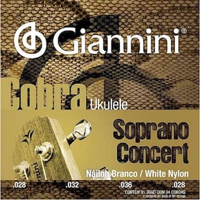 Encordoamento Ukulele Soprano Concert Giannini Cobra