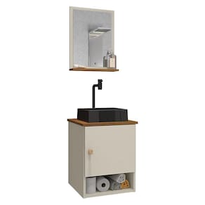 Gabinete Banheiro Lima Tulipa Pto Torneira Valv Click Black