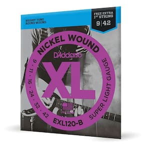 Encordoamento Guitarra .009 D’addario EXL 1ª (Mi) Extra