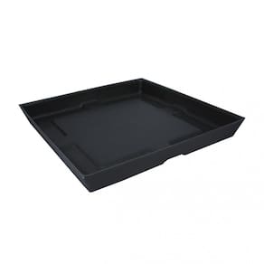 Prato para Vaso Quadrado Slim 23 Japi Cinza