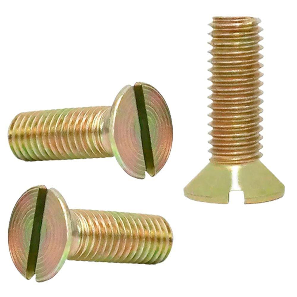 Parafuso Máquina Cabeça Chata Din 963 M3 X 12 Fenda -1200Pçs