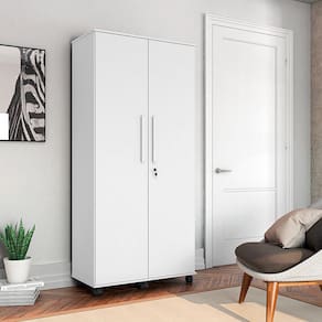 Guarda Roupa Solteiro com 2 Portas Gold Branco