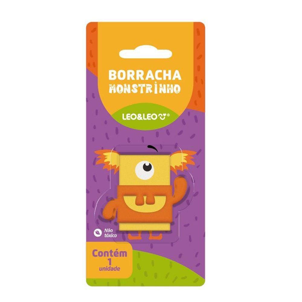 Borracha Monstrinho Leo&Leo Amarelo