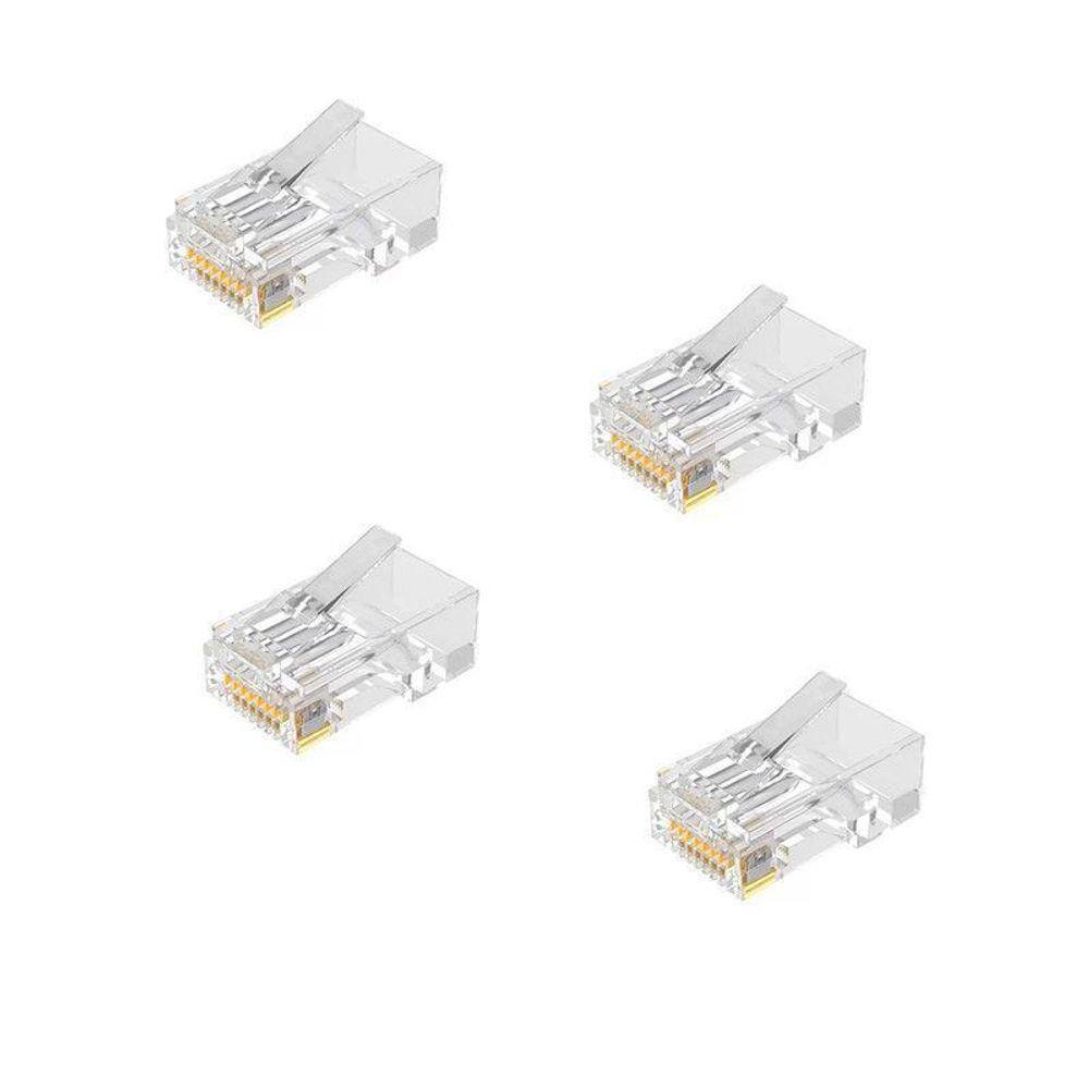 Kit 4 Conectores RJ45 Macho