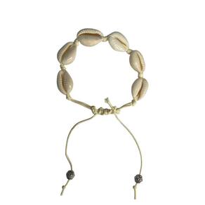 Pulseira Tornozeleira Búzios Naturais com Cordão Regulável