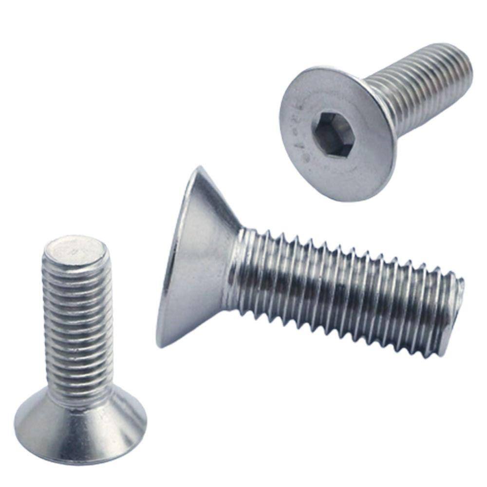 Parafuso Allen M8 X 12 Cabeça Chata Geomet A - 200 Pçs