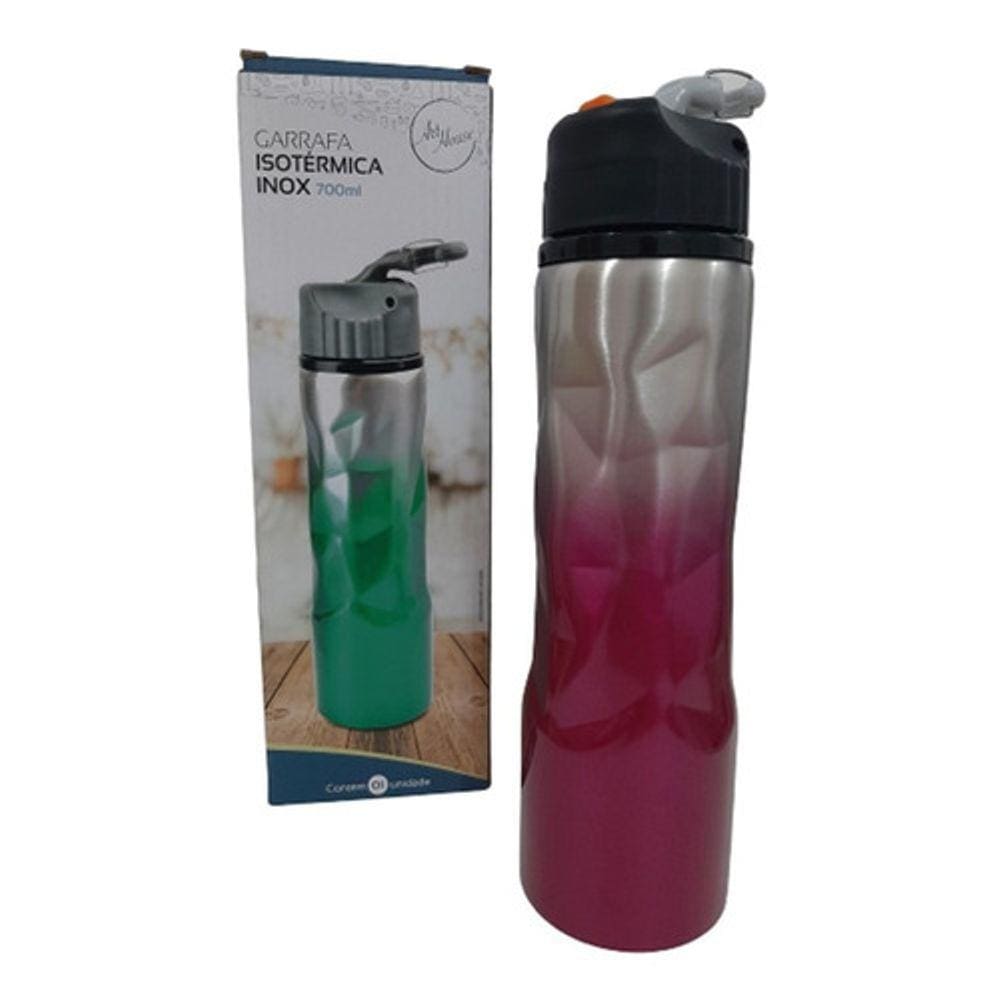 Garrafa Isotérmica Squeeze Inox 700 Ml