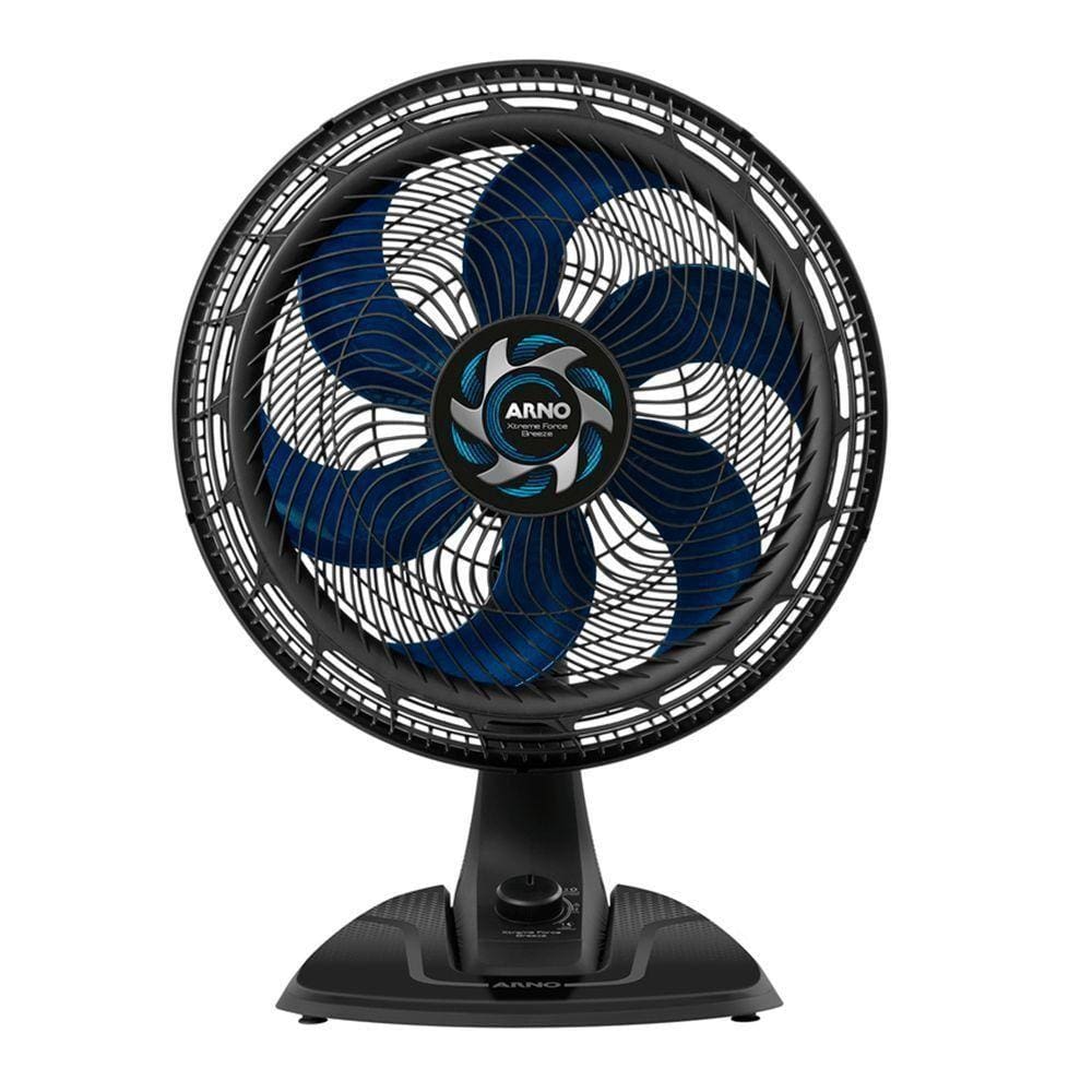 Ventilador De Mesa Arno 40cm Vb40 Breezer Preto/Azul 220v - 220V