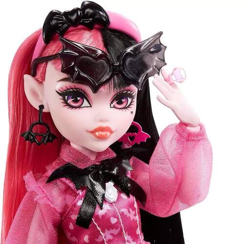 Conjunto de bonecas e moda Monster High, Draculaura com armário de