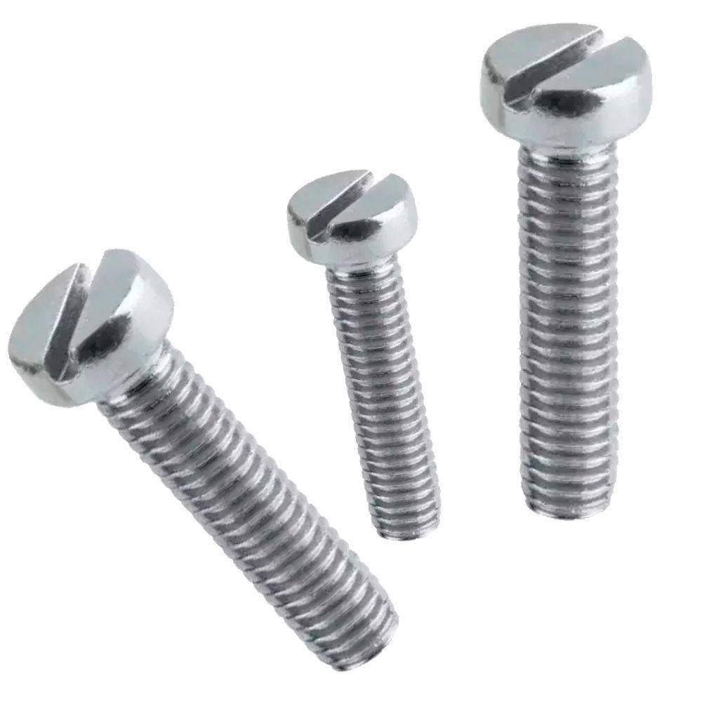 500 Peças - Parafuso Maquina Fenda C. Cilíndrica M3 X 4Mm