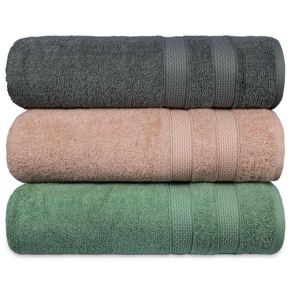 Kit 3 Toalha De Rosto Fio Penteado Extra Macia - Comfort -kit 1