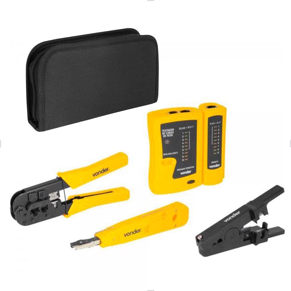 Testador de Cabos de Rede com Acessórios 3870004000 Vonder