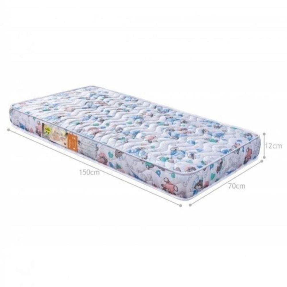 Colchão Mini Cama com Espuma Selada D18 70x12x150 Ursinhos